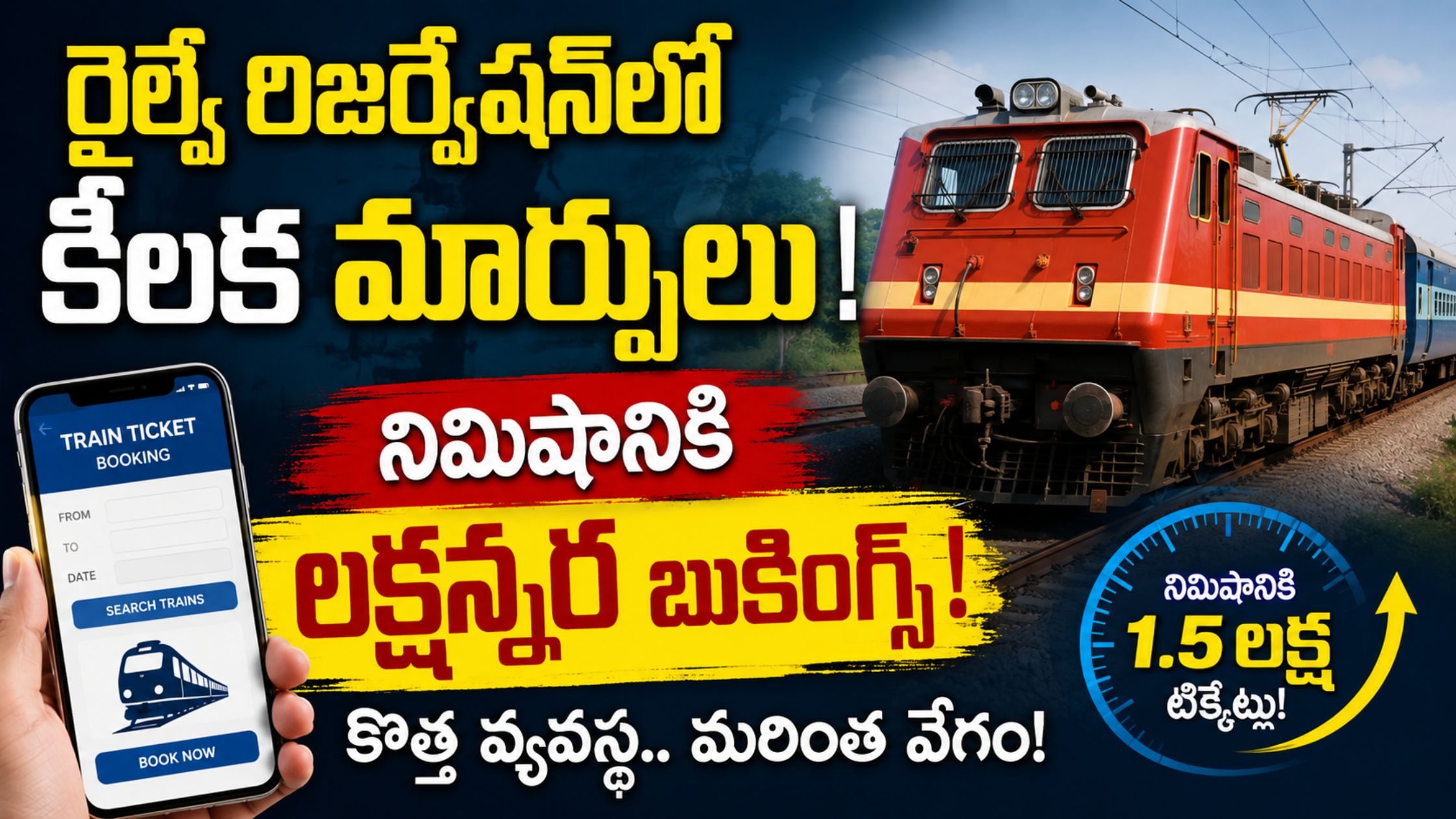 Major changes in railway registration, now booking 1.5 lakh tickets per minute, this is the new system