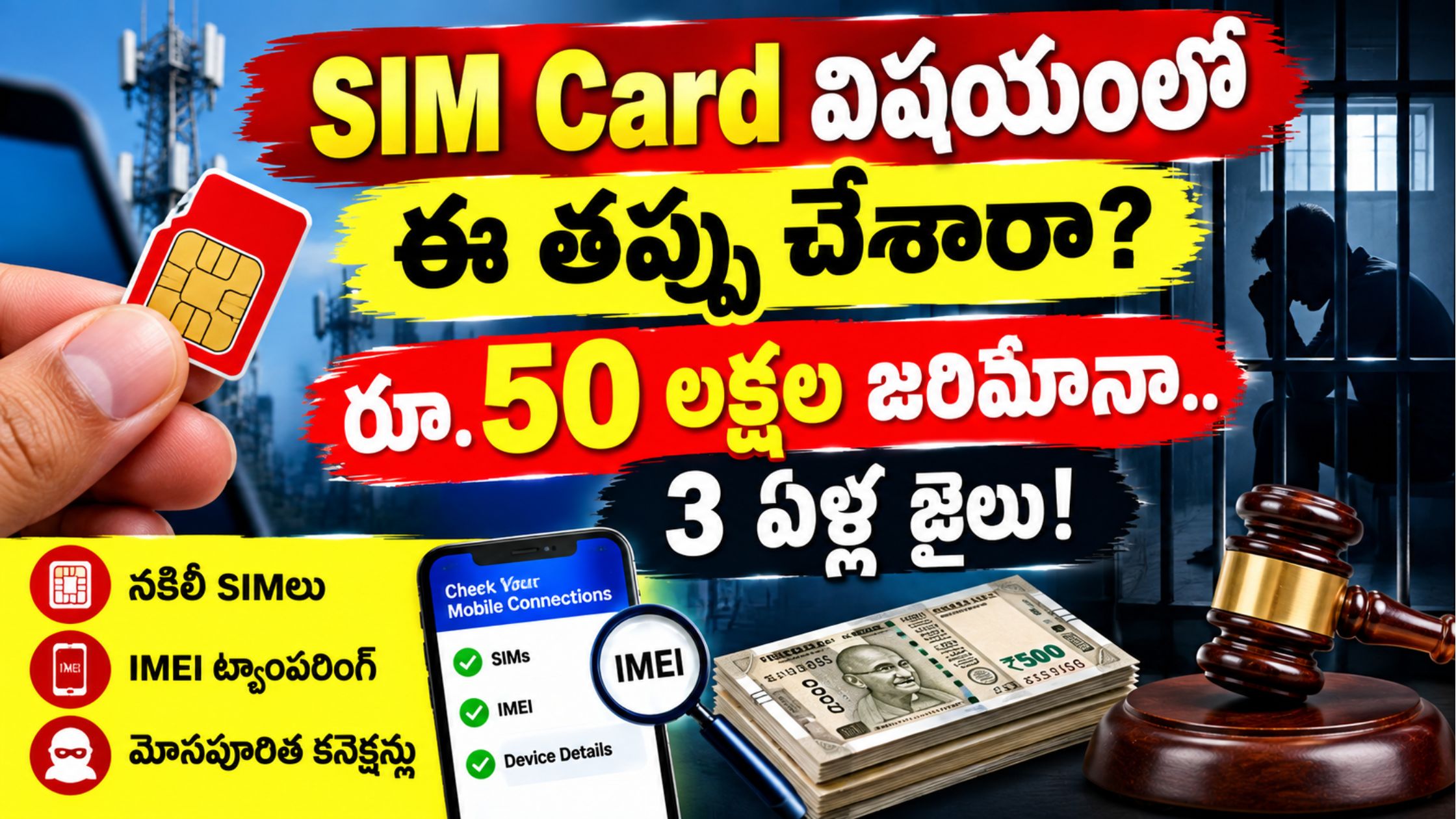 SIM Card Rules: If you commit this mistake in the case of SIM card, you will be fined Rs. 50 lakh.. 3 years in jail!